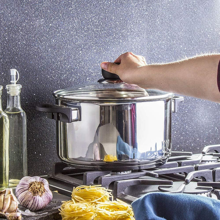 AMBITION Kochtopf mit Deckel VIKOS 5,8L Topf Suppentopf Gemüsetopf Kartoffeltopf Sossentopf Edelstah
