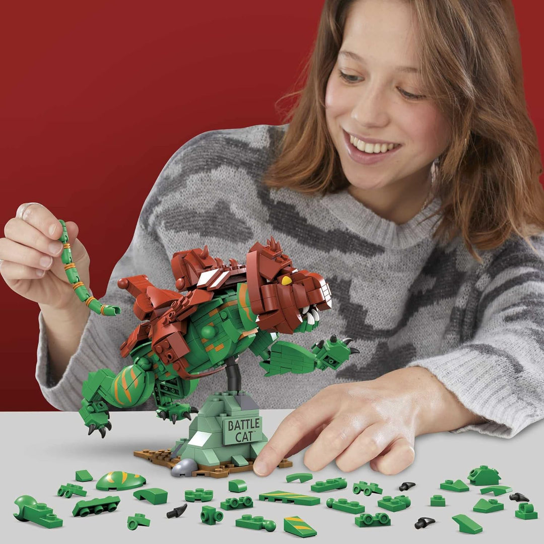 MEGA Construx GVY14 - Masters of the Universe Battle Cat Actionfigur zum Zusammenbauen, Bauspielzeug