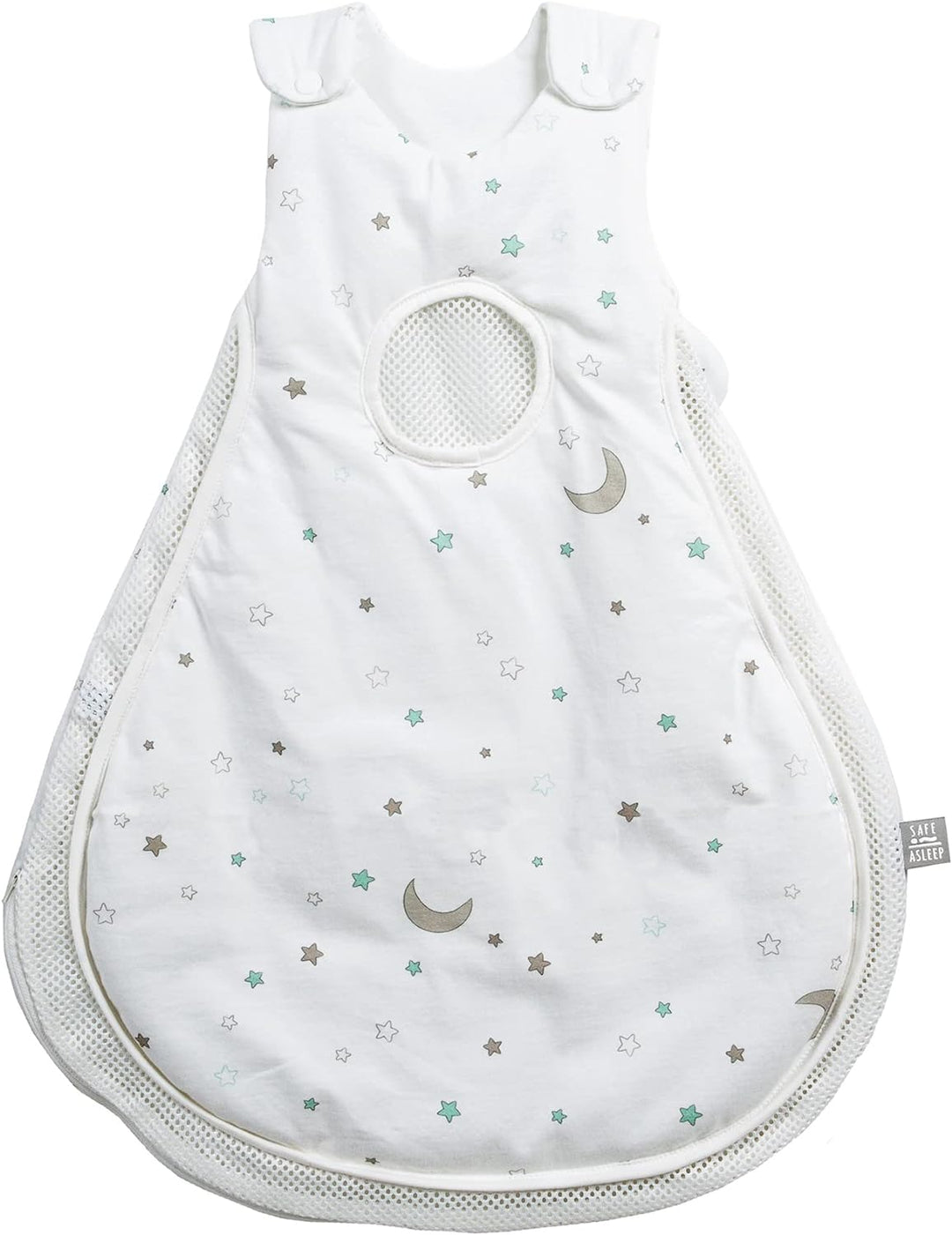 roba safe asleep, Schlafsack Air Babyschlafsack 'Sternenzauber', 56/62, 100% Baumwolle, Jersey Stern