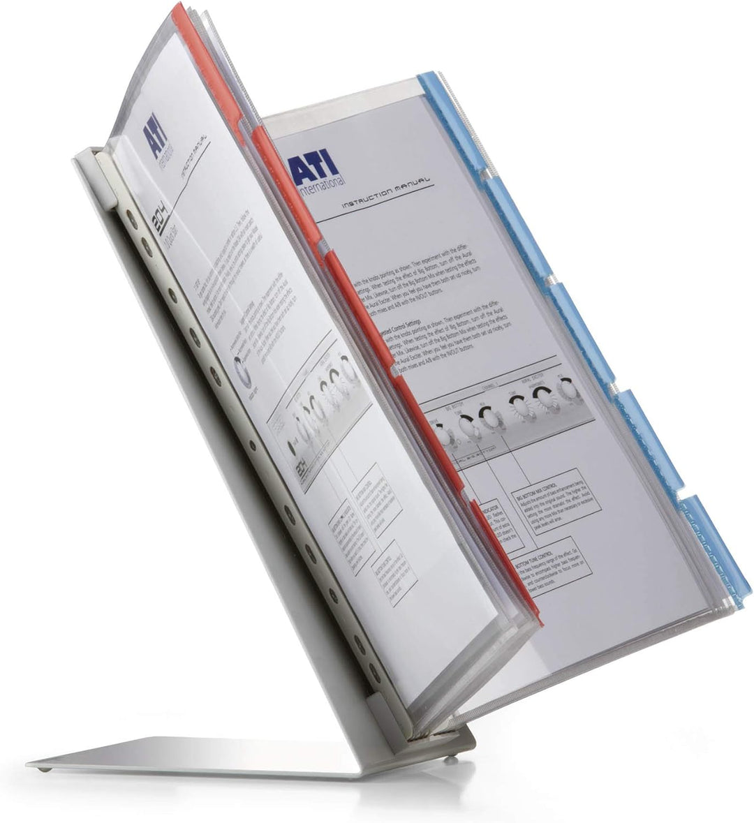 Durable Sichttafelständer Function table module 10, für 10 Sichttafeln (nicht enthalten), grau, 5683