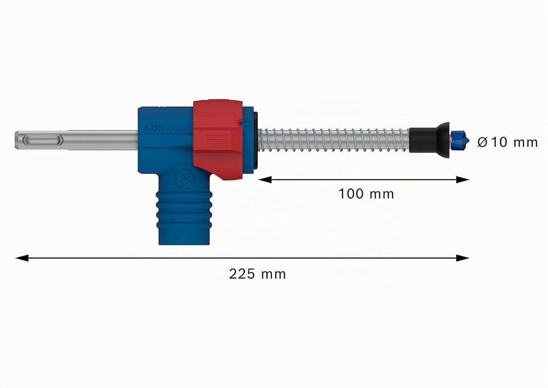 Bosch 1x EXPERT SDS Clean plus-8X Hammerbohrer-Set für Installationen (Ø 10,0 mm, Professional Zubeh