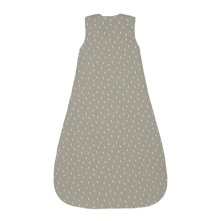 LÄSSIG Baby Ganzjahres Schlafsack ohne Ärmel unisex/Sleeping Bag Interlock Speckles olive, Grösse 74