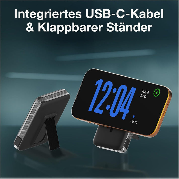 Magnetische Powerbank Qi2.2 25W Zertifiziert – Wireless Powerbank 10000mAh Schnellladen Ladegerät -