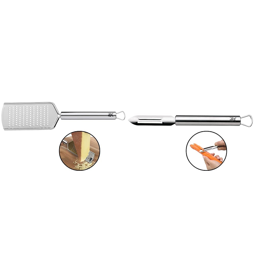 WMF Profi Plus Käsereibe Edelstahl 25 cm, feine Reibefläche, Parmesanreibe, Zitronenreibe, Cromargan