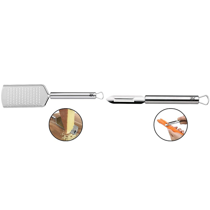 WMF Profi Plus Käsereibe Edelstahl 25 cm, feine Reibefläche, Parmesanreibe, Zitronenreibe, Cromargan
