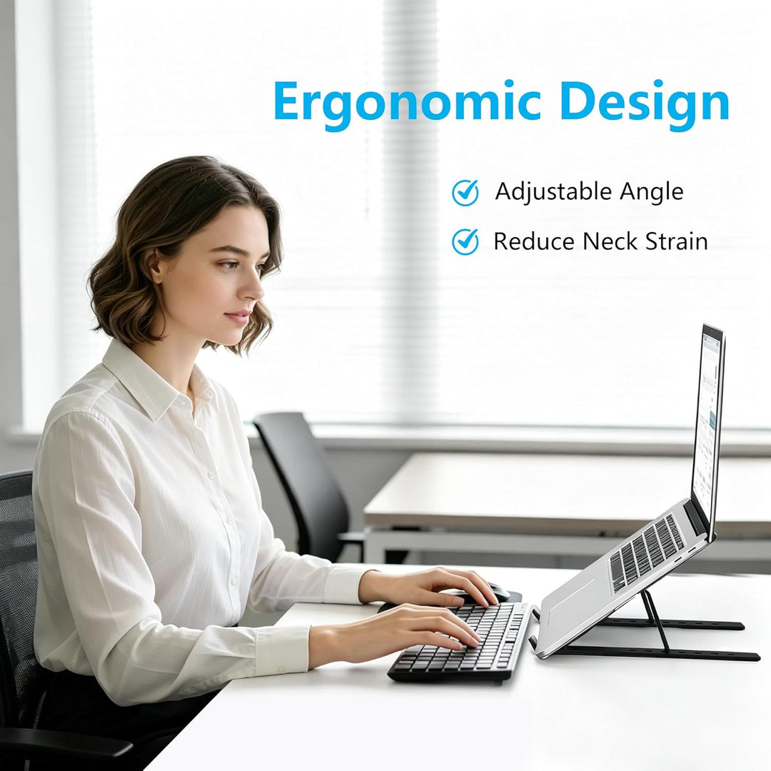 Laptop ständer aus Aluminium,Faltbarer,belüfteter Halter,laptopständer höhenverstellbar,Ergonomisch