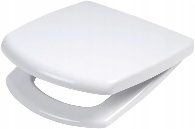 Ramm Toilettensitz kompatibel mit Cersanit Carina, WC Sitz aus antibakteriellem Duroplast, Toiletten