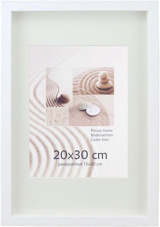 KM Foto 3D Objektrahmen Holz Bilderrahmen Shirt Trikot Rahmen Collage Wanddeko Poster S223: Farbe: W