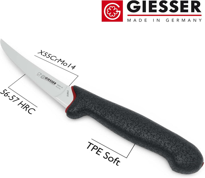 Giesser seit 1776 - Made in Germany - Brotmesser mit Holzgriff rutschfest Kotibe, 21 cm, Wellenschli