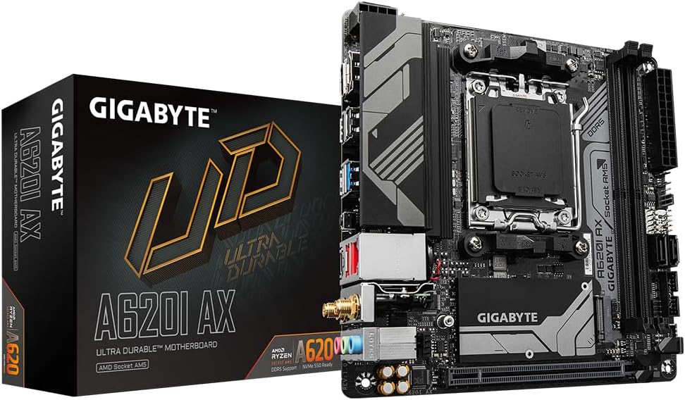 Gigabyte A620I AX Motherboard AMD A620 Buchse AM5 mini ITX