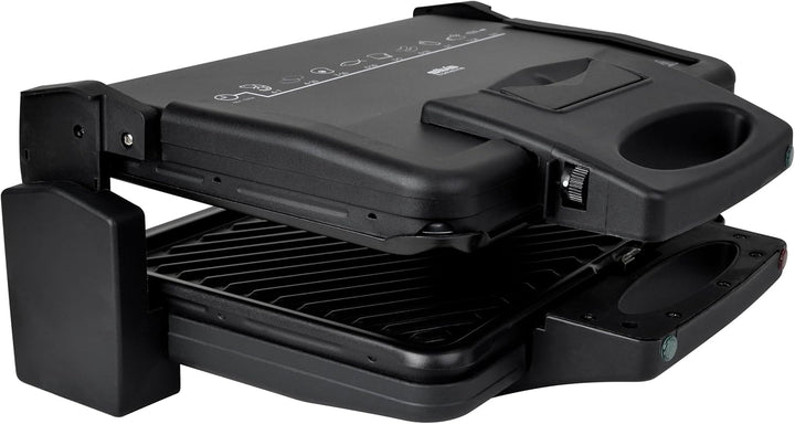 Silva Homeline KG 2410 Kontaktgriller – 1700W, Antihaftbeschichtete Grillplatten, Grillfläche 20,3 x