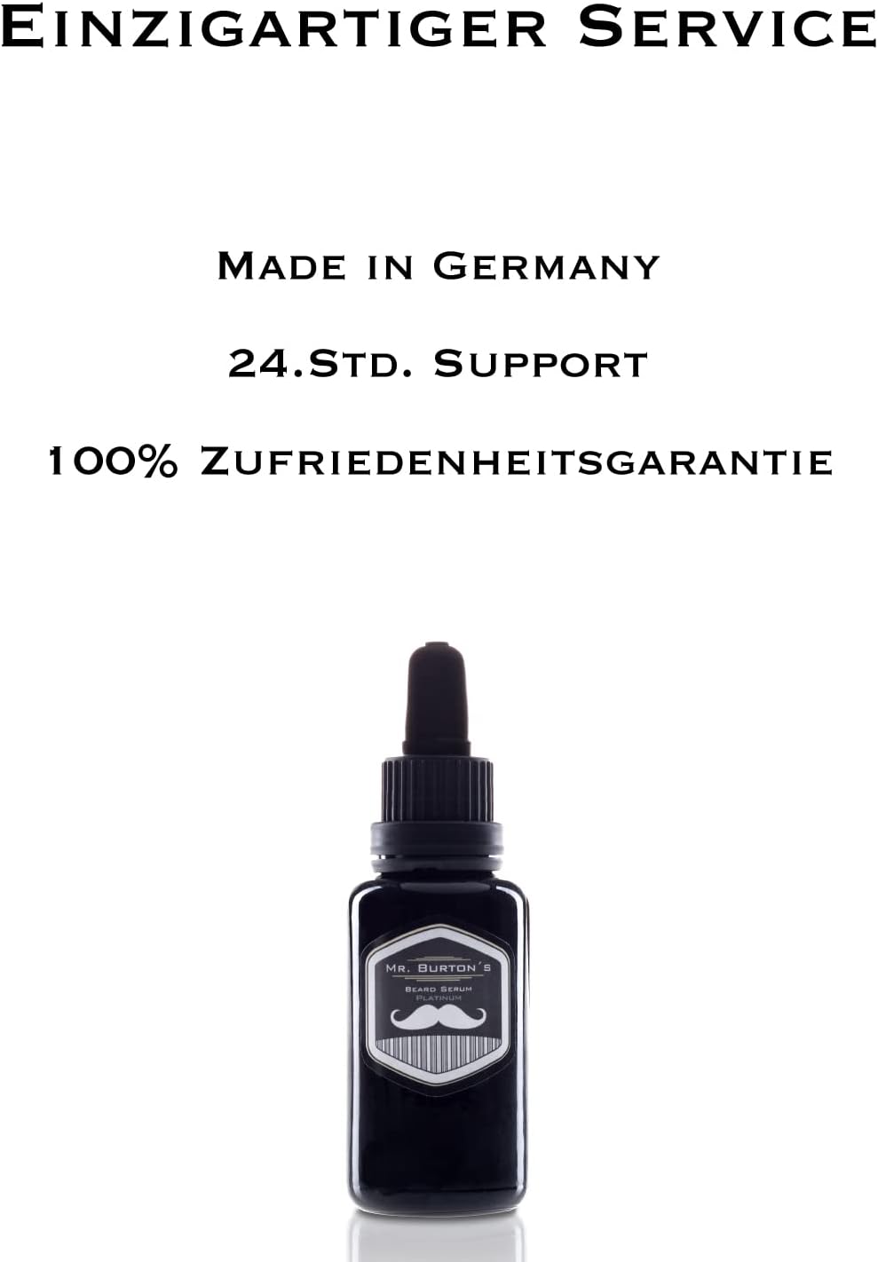 Mr. Burton´s Bartserum Platinum -wöchentliche Kur - der Bartretter - extremste Pflege bei Hitze Kält