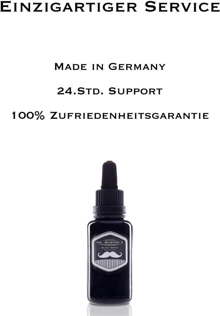 Mr. Burton´s Bartserum Platinum -wöchentliche Kur - der Bartretter - extremste Pflege bei Hitze Kält