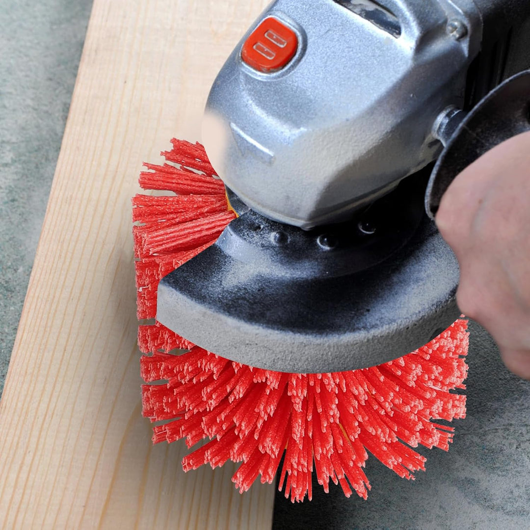 Nylonbürste #80 Körnung Schleifbürste für Satiniermaschine φ19mm Borstenbürste Satinierwalze Drahtzi