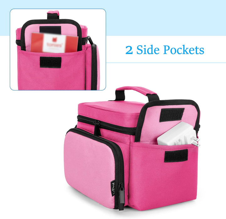 LoDrid Hülle kompatibel mit Toniebox, tragbare Tasche für Audioplayer Starter-Set mit Griff und Schu