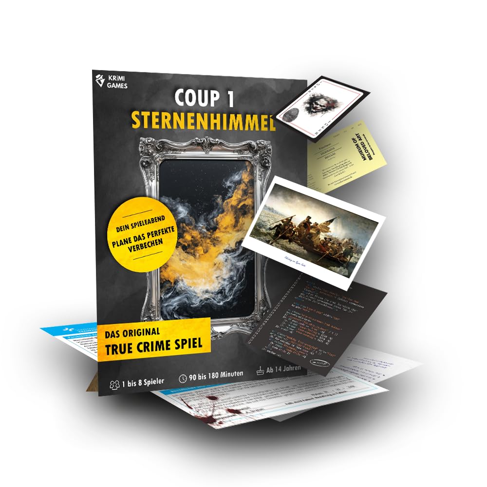 Coup Spiele – Reales Verbrecher-Spiel für zu Hause – Krimi-Spiele für Erwachsene (Coup 1: Sternenhim