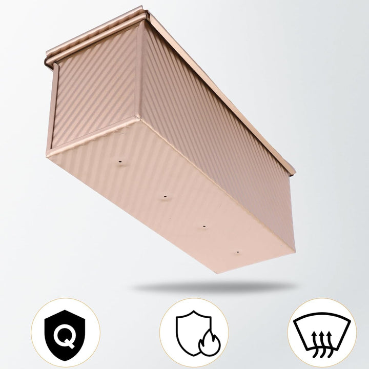 FWEEK Toastbrot Backform mit Deckel 1000g, Brot Toast Brotbackform, Teig Brotbackform mit Deckel Ant