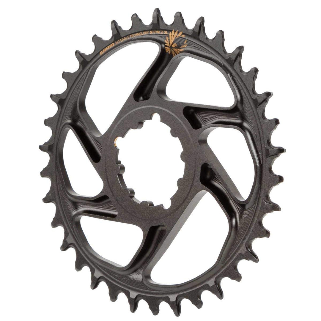Sram X-Sync2 SL Eagle Boost Kettenblatt (34 Zähne | 11/12-fach | Gold | Alu | Offset 3mm | DM), gold