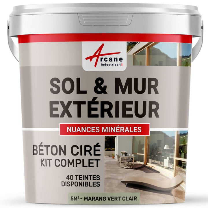 ARCANE INDUSTRIES BETON CIRÉ: KIT KUNSTHARZ-BETONBESCHICHTUNG FÜR DRAUSSEN - Böden, Wände, Terrassen