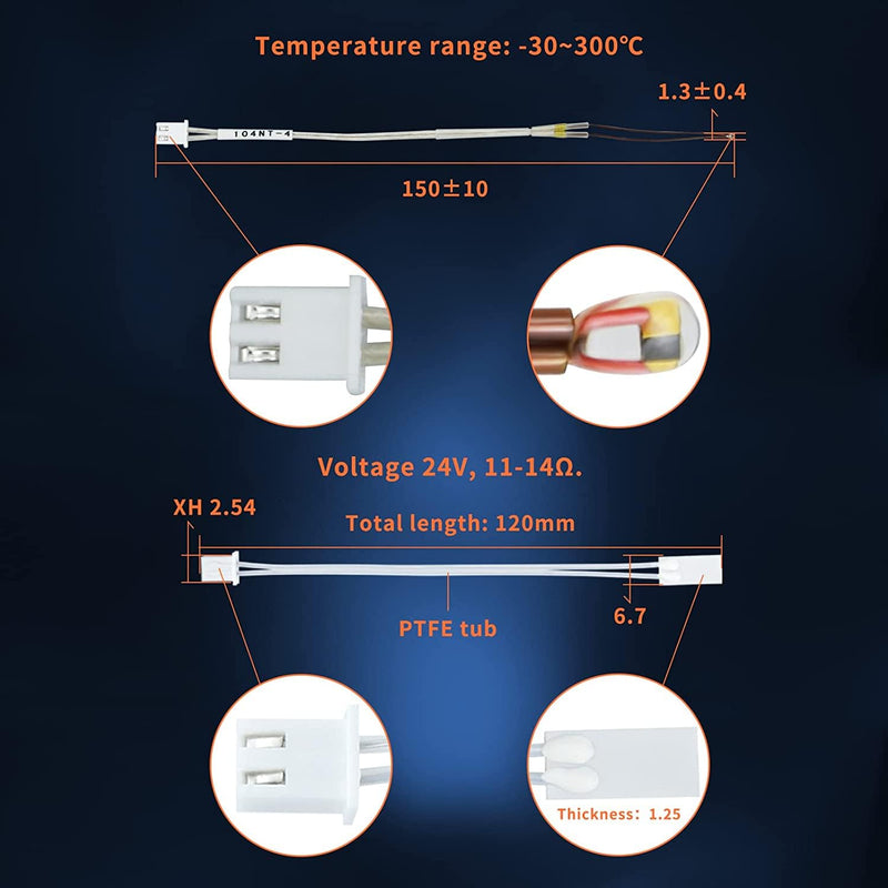Upgrade Ender3 Keramik Heizkern CHC Hotend 24V Kupfer Heizblock Titan Heatbreak Verbesserte Düse Kom