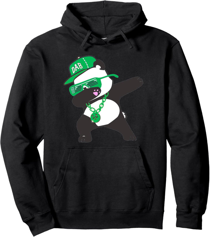 Dabbing Panda Mit Sonnenbrille Hip Hop Pullover Hoodie