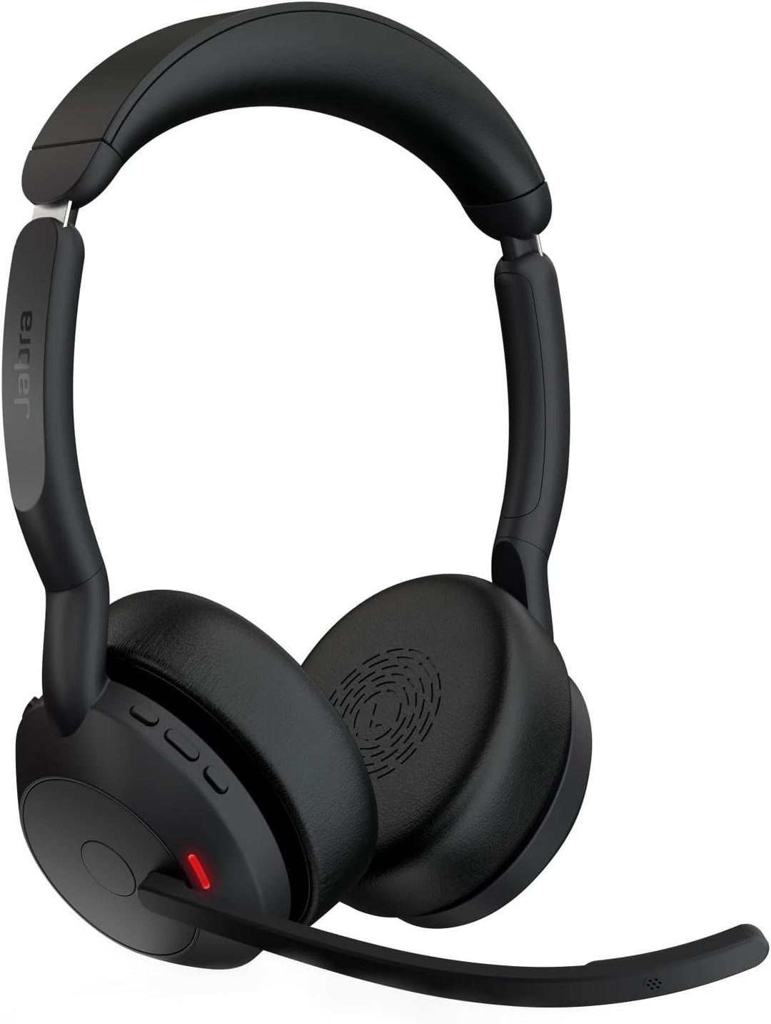 Jabra Evolve2 55 - schnurloses Stereo-Headset mit Ladestation und Jabra Air Comfort - Mikrofone mit