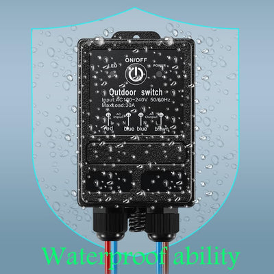ZHOFONET 12v Funkschalter,IP65 Wasserdicht Fernschalter mit 4900ft Langstrecken,DC 12V/24V/48V/72V/4