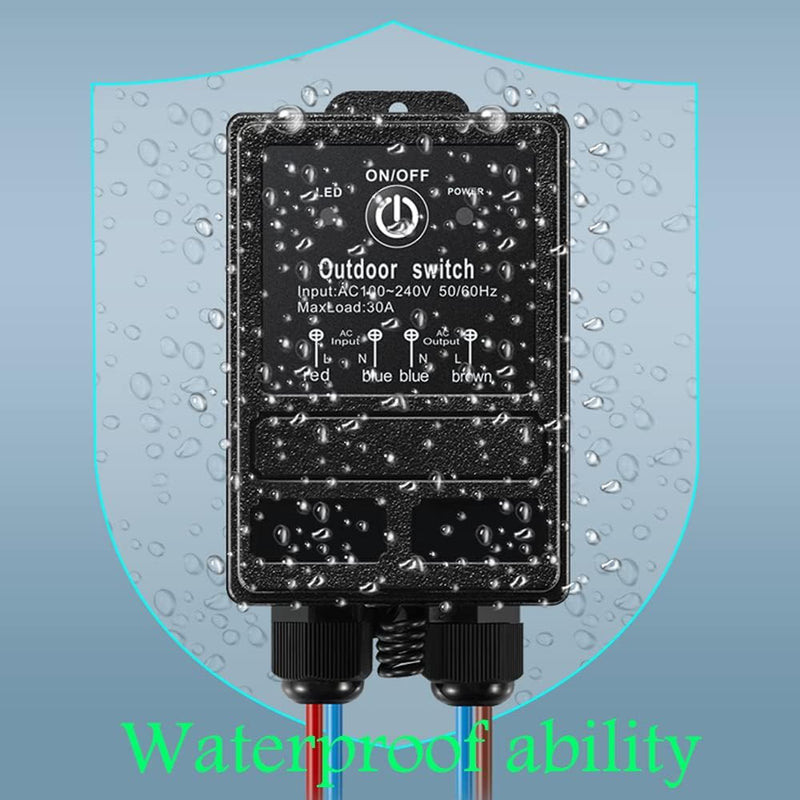 ZHOFONET 12v Funkschalter,IP65 Wasserdicht Fernschalter mit 4900ft Langstrecken,DC 12V/24V/48V/72V/4