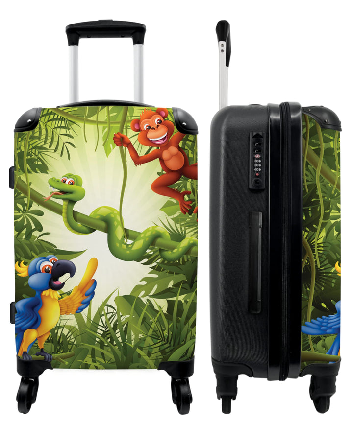 NoBoringSuitcases.com® Kinderkoffer Jungen Reisekoffer mit Rollen Koffer Leicht Geschenk, Hartschale