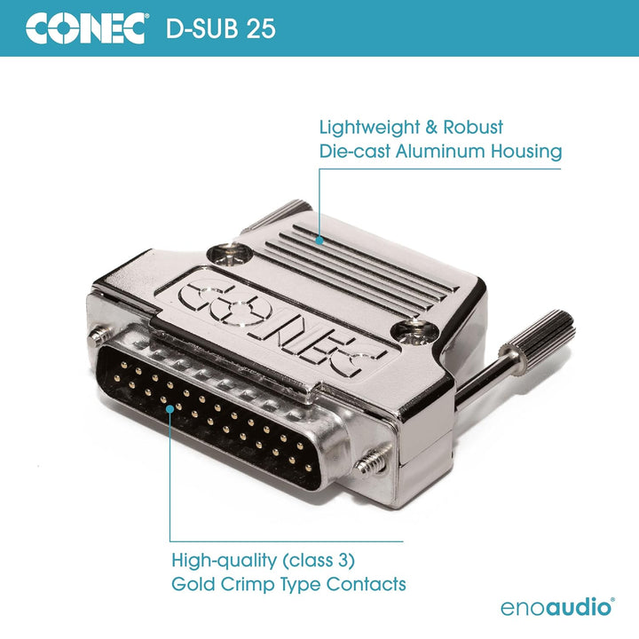 enoaudio Mogami 2932 8 Multicore Analog Kabel | Gold DSUB DB25 D-Sub 25 | HiFi, 5,0 m, 5,0 m