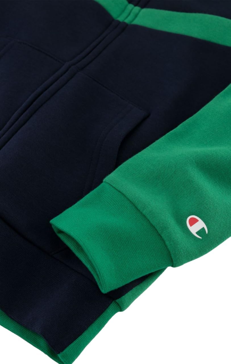Champion Jungen Legacy Sweatsuits B-Colorblock Powerblend Fleece Hooded Sportanzug 3-4 Jahre Verde/B