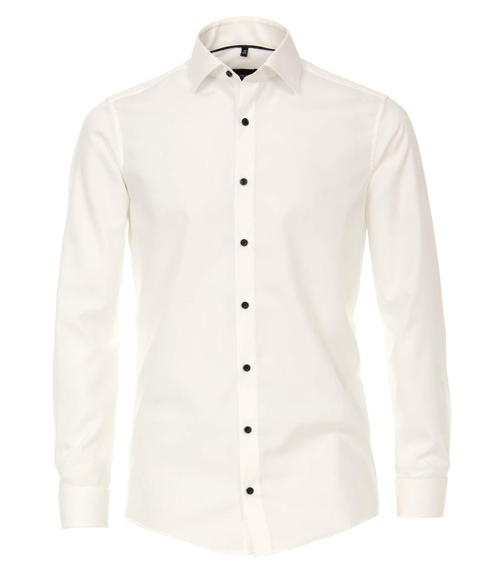 Venti Herren Popeline Hemd uninah 001980 Modern Fit, Ivory