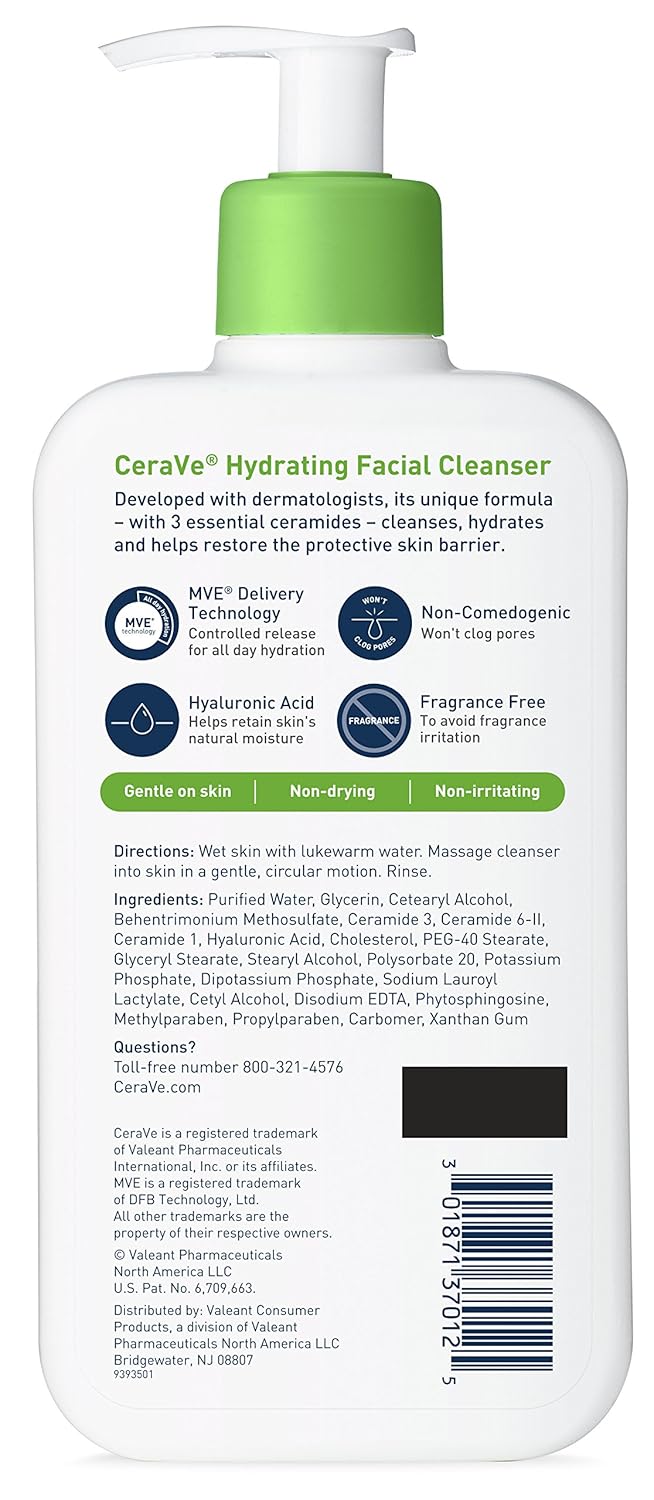 CeraVe Hydrating Cleanser, 12 oz. 340.2 g (1er Pack), 340.2 g (1er Pack)