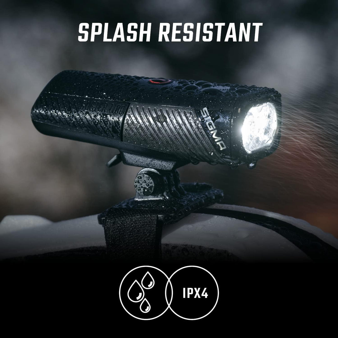 Sigma Sport – Buster 1100 | Fahrradbeleuchtung vorne mit 1100 Lumen | Wiederaufladbare Helmleuchte m