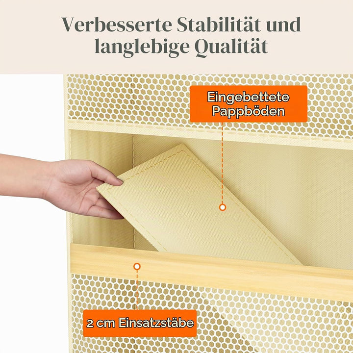 Lifewit 5-stufiger Tür Organizer Hängend für Windeln und Stofftiere, Grosser Hängeorganizer mit 4 Me