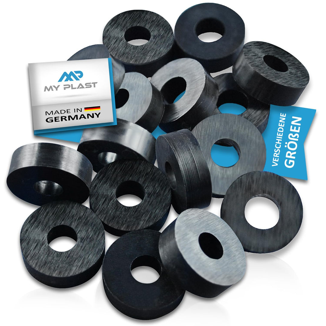 My Plast Distanzstücke - Schwarz - 30 x 6,2 x 3 mm, 150 Stück 30mm x 6,2mm x 3mm ( 150 Stück ) schwa