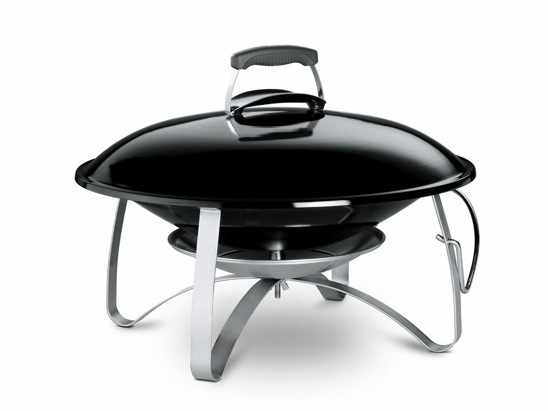 Weber Fireplace, mobile Feuerstelle mit Standfuss, schwarz,