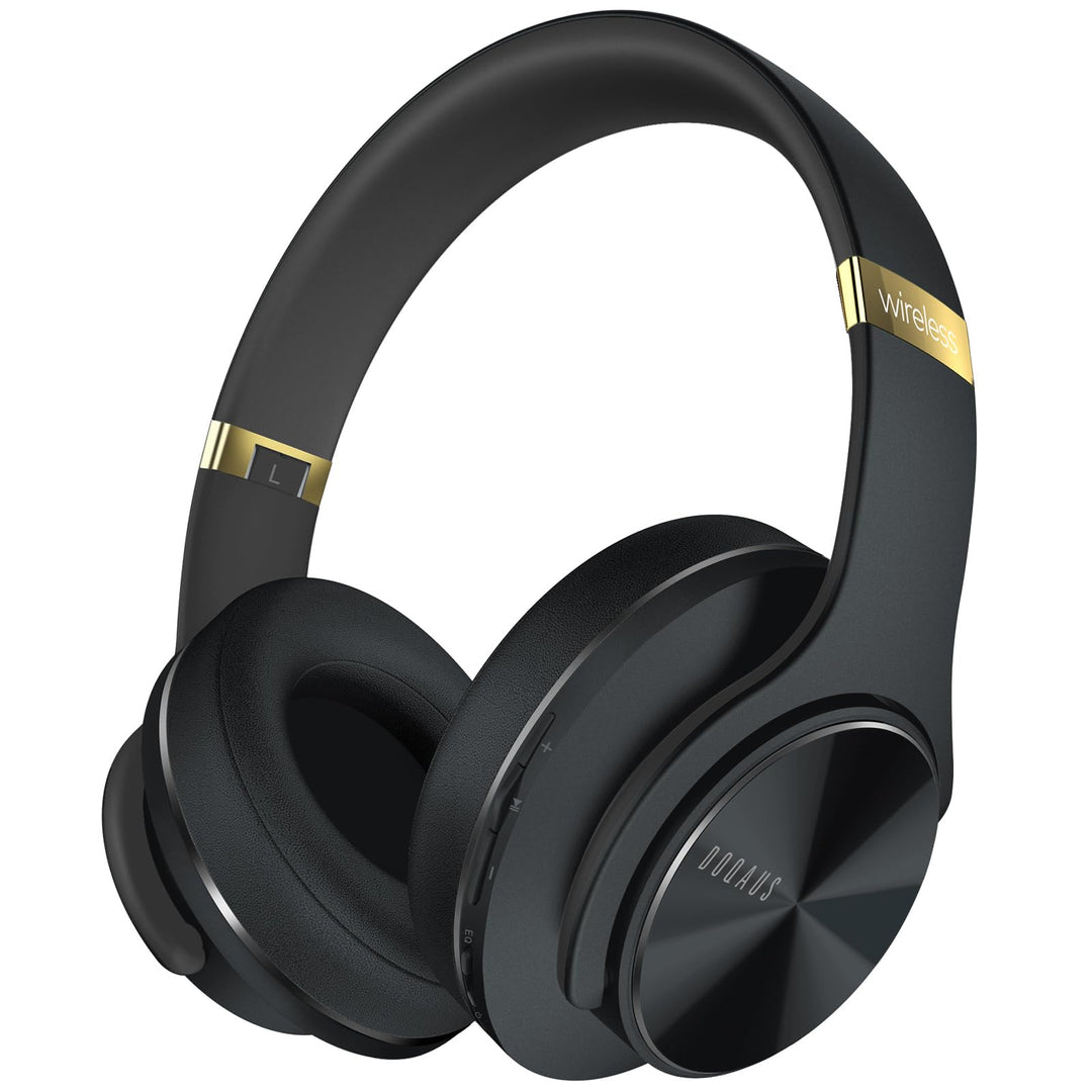 DOQAUS Kopfhörer Kabellos Bluetooth,Bis zu 90 Std HiFi Stereo Kopfhörer Over Ear mit 3 EQ-Modi,Bluet