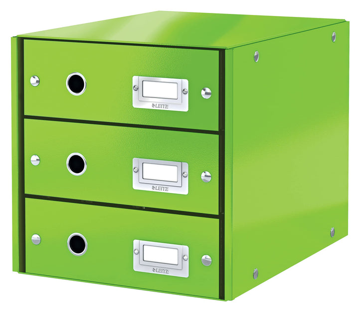 Leitz Schubladenset Click & Store WOW 3 Schubladen, Grün, 286 x 282 x 358 mm 3 Schubladen Grün, 3 Sc