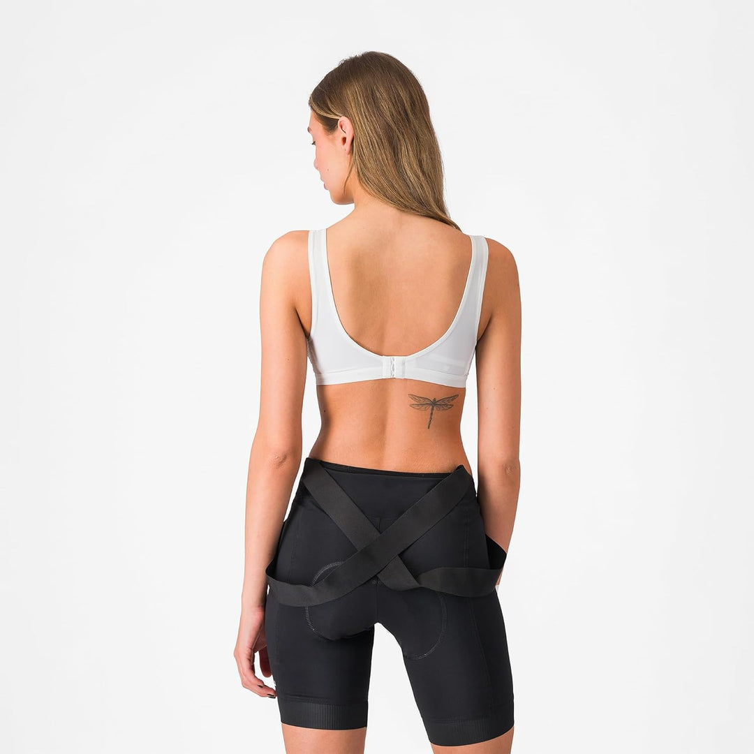 CASTELLI Damen Rosso Corsa Bra Sports, Weiss Schwarz