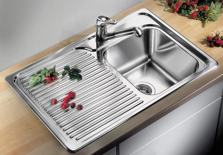 BLANCO CLASSIC 40 S | Edelstahl | Einbauart: Einbau von Oben | Hauptbecken links | ohne Ablauffernbe