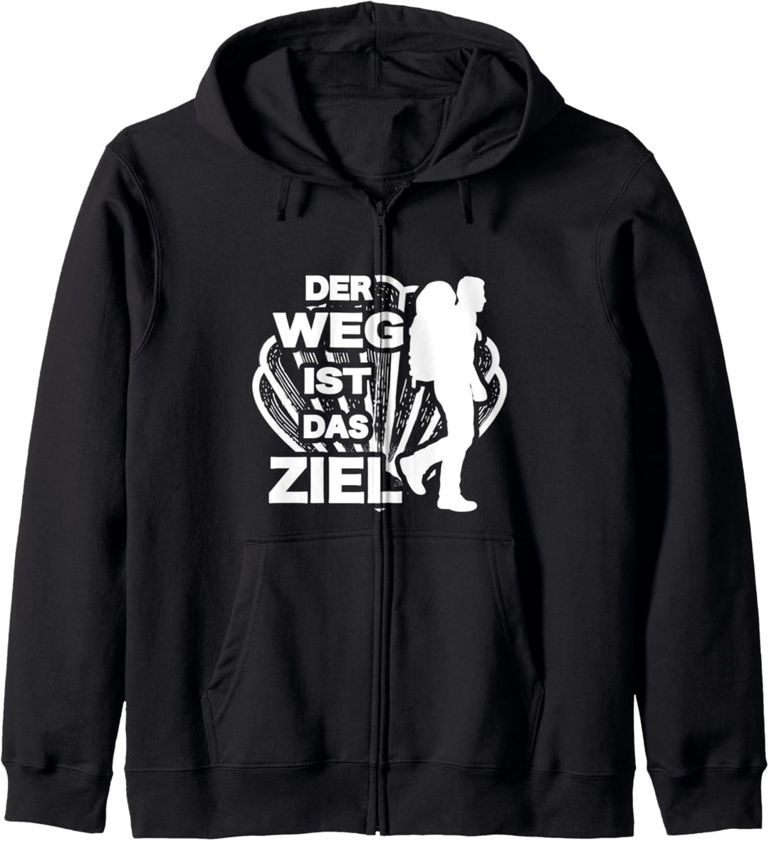 Jakobsweg 2022 Camino Outfit für Wallfahrer Kapuzenjacke