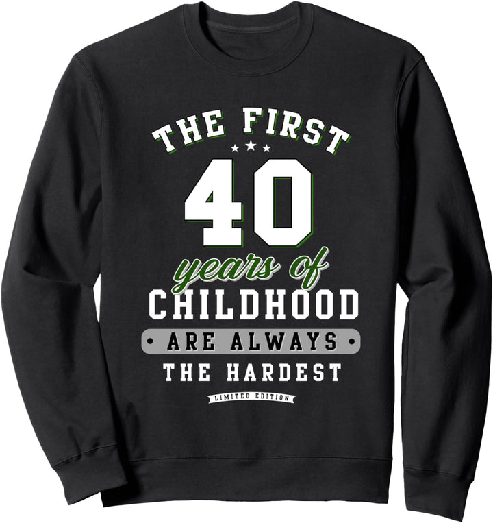 40. Geburtstag lustiges Geschenk life Begins at 40 Jahre alt Sweatshirt