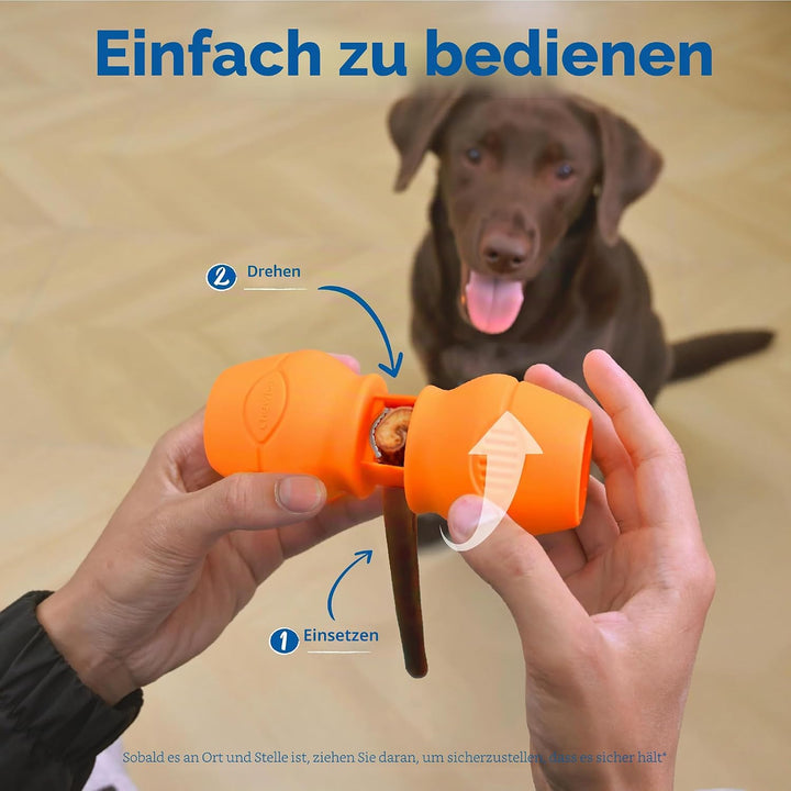 PetClan Chewise Bully Stick Halter – Sicherheit & Robustes Design, BPA-frei, Sicherer Ochsenziemer-H