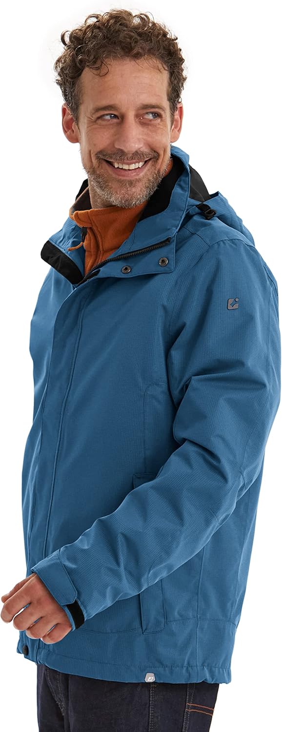 Killtec Herren Xenios Funktionsjacke Mit Abzippbarer Kapuze XXL jeansblau, XXL jeansblau