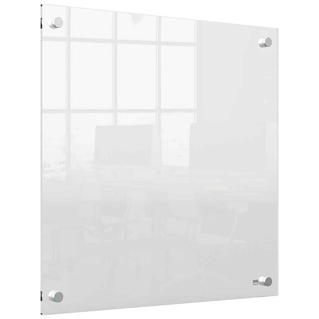 Nobo Mini-Whiteboard für die Wandmontage, Modernes Memo-Board, Trocken Abwischbares Acrylglas, Rahme