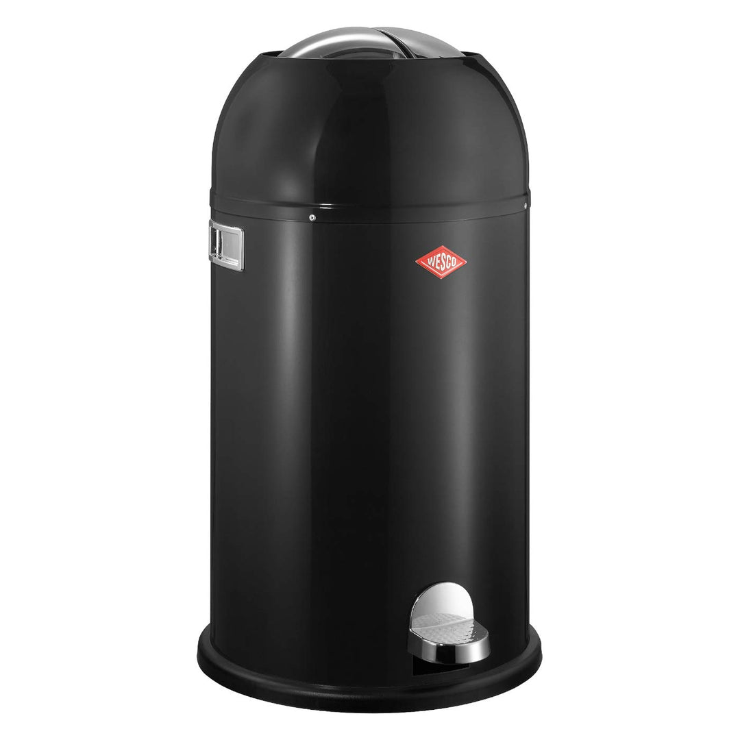 Wesco 184 631 Kickmaster Abfallsammler 33 Liter schwarz, 37.5 x 37.5 x, Schwarz