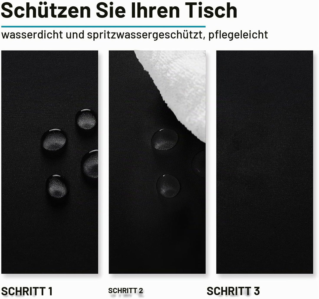 Hiasan Glatt Tischdecke Fleckenabweisend Tischtuch mit Lotuseffekt Leicht Wasserabweisend Tischwäsch