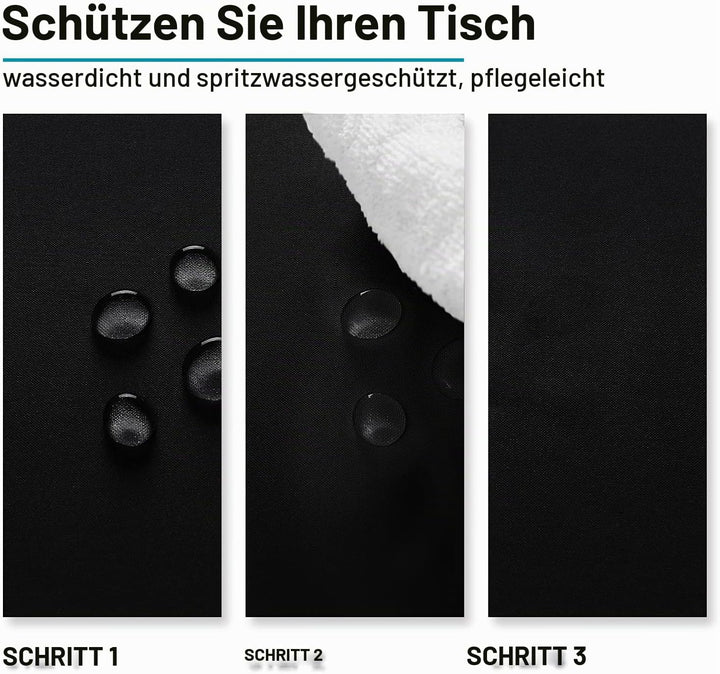 Hiasan Glatt Tischdecke Fleckenabweisend Tischtuch mit Lotuseffekt Leicht Wasserabweisend Tischwäsch