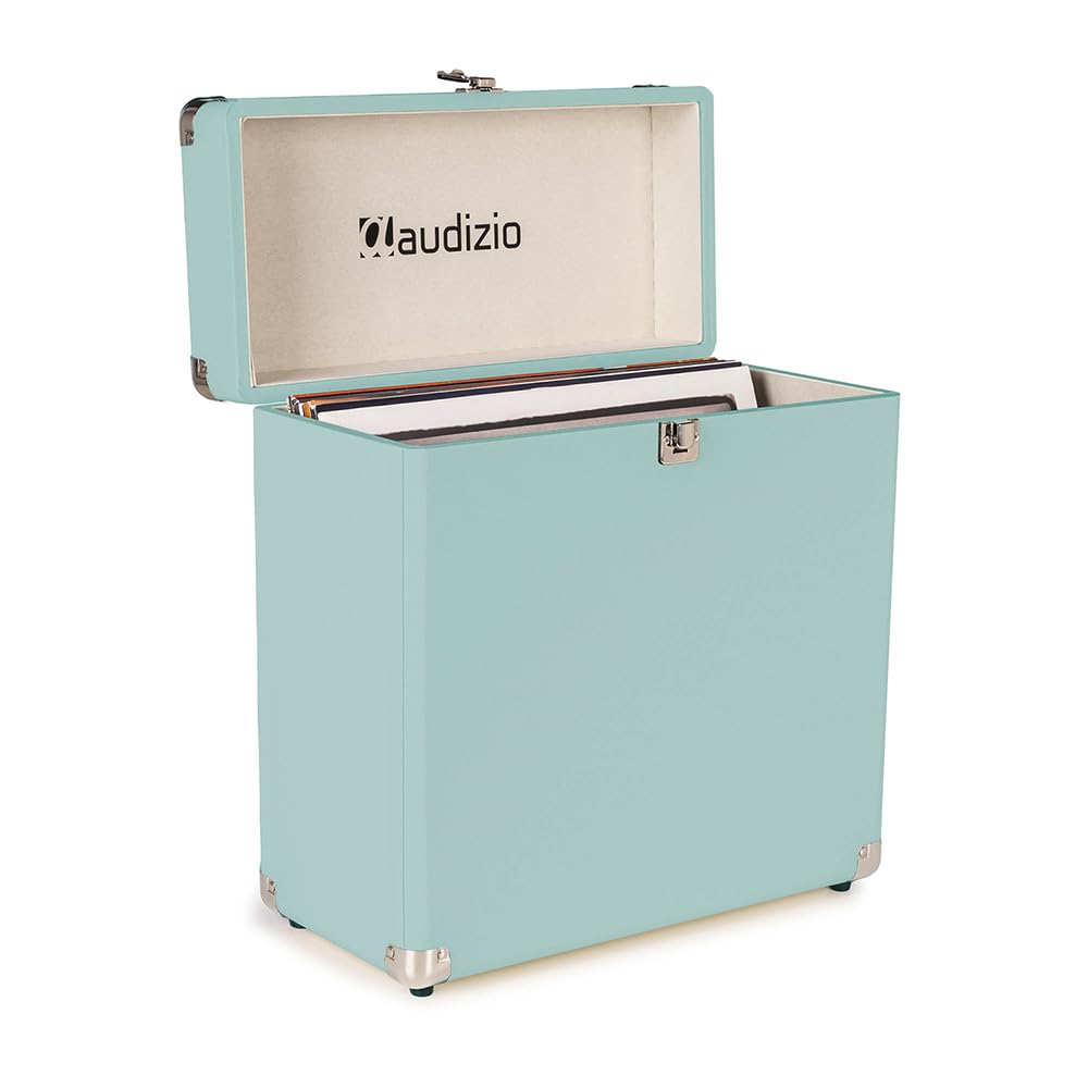 Audizio RC32 - Robuster Koffer für Schallplatten Aufbewahrung - Design Vinyl Holder - Plattenkoffer